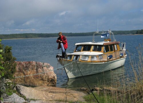 Motorbåt i Östersjön, Finland