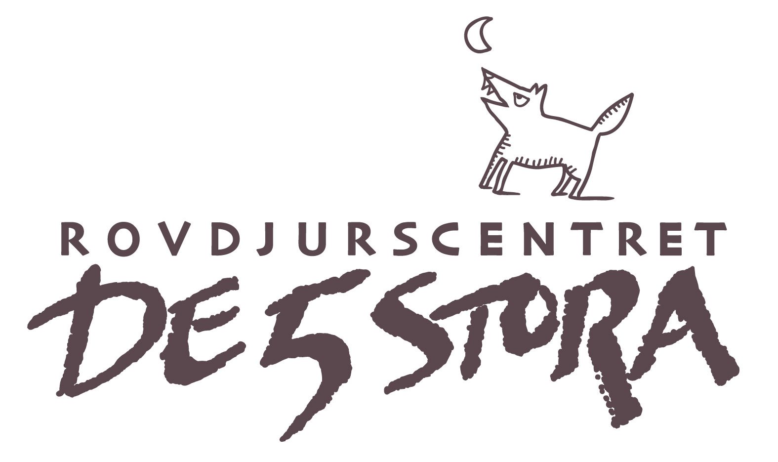 Logotyp med texten Rovdjurscentret de 5 stora