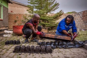 Mathews Chilambe and Chamunolwa Jimayi of the Conservation And T