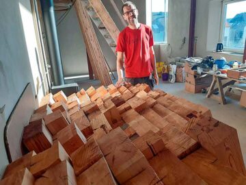 Magasinet 4-25. Astrid, återbruk trappa