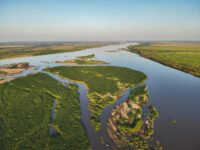 default Vy över Zambezideltat.