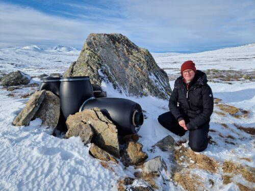 Fjallrav foderstation ThereseWatz_foto Tomas Bergstrom Lansstyrelsen