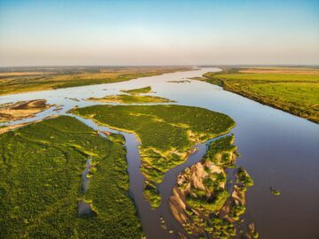 Bild över Zambezifloden.