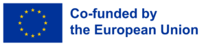 Europeiska flaggan och texten "Co-founded by the European Union"